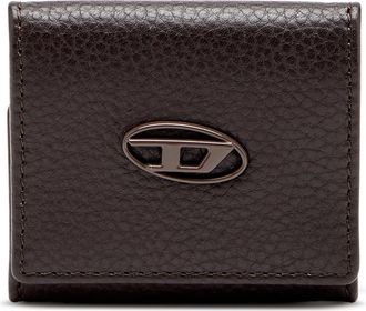 Diesel Coin purse in grainy leather - Small Wallets - Man - Brown