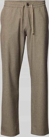 Selected Straight Leg Hose mit Viskose-Anteil Modell ROBERT in Sand Melange, Gr&ouml;&szlig;e M