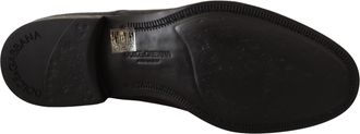 Dolce & Gabbana Black Leather Lace Up Mens Formal Derby Shoes