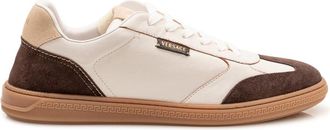 Versace Beige Color-block Sneakers