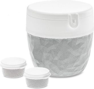 Koziol Bentobox L Caja De Almuerzo Gris Dise&ntilde;o Moderno