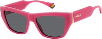 Polaroid Womens PLD-6210-S-X-MU1 PLD 6210 S X 55 MU1 Sunglasses - Pink - One Size