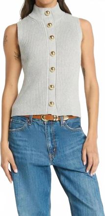 Nation Ltd Ira Sweater Vest In Heather Grey