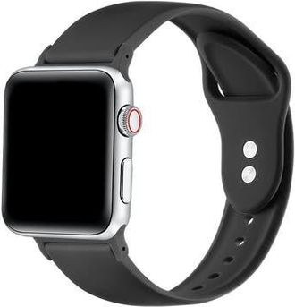 Posh Tech Silicone Band for Apple Watch in Black at Nordstrom