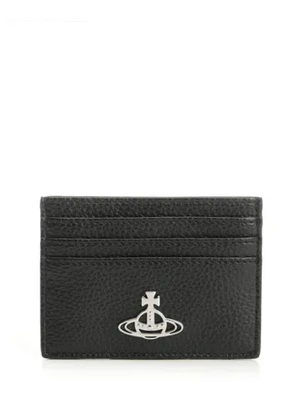 Vivienne Westwood Flat Small Leather Goods Nero-Donna