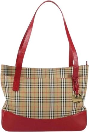 Burberry Pre-owned Tote Bags, female, Multicolor, Size: ONE SIZE Pre-owned Nova check handbag