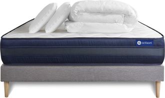 Actisom Pack colch&oacute;n gris espuma viscoel&aacute;stica 140 x 190