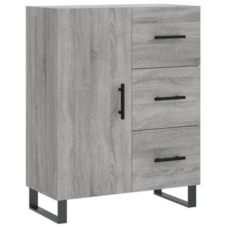 Berkfield Home Sideboard Grey Sonoma 69.5x34x90 cm Engineered Wood