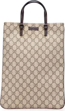 Gucci Borsa tote in tessuto GG Supreme 2000-2015 - Marrone