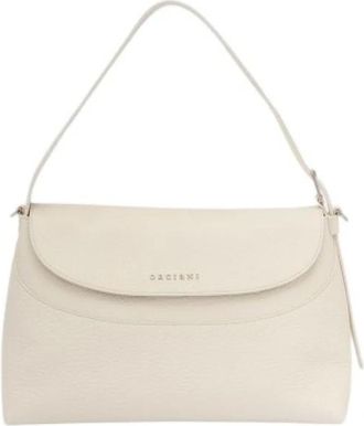 Orciani Nana Schoudertas - Dames - Schoudertassen - Beige - ONE Size - Leer - Tassen