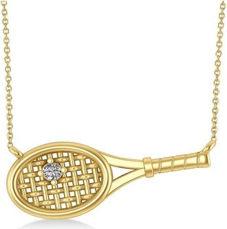 Allurez 14K 0.05 Ct. Tw. Diamond Pendant Necklace