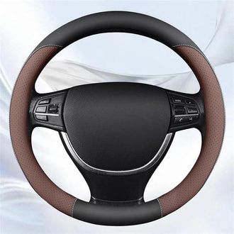 OEM Funda Universal Antideslizante Para Volante De Coche, Funda Protectora Para Volantes De 37-38 Cm De Di&aacute;metro (color: Marr&oacute;n)
