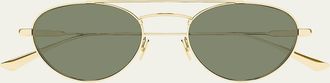 Saint Laurent 51mm Metal Aviator Sunglasses