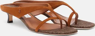 Jimmy Choo London Emeri suede thong sandals