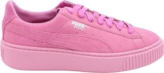 Puma Su&egrave;de Veterschoenen met Plateauzool - Dames - Sneakers - Roze - 37 EU - Su&egrave;de - Schoenen