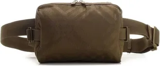 Burberry Mens Checkered Zipped Belt Bag