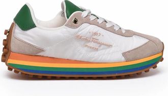 Ferragamo White Leather Sneakers