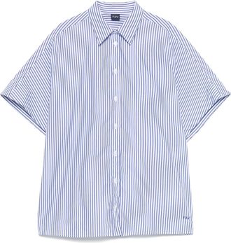Fay Camicia a righe in cotone - Blu