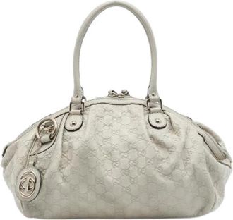 Gucci Pre-owned Sukey Satchel - Dames - Vintage Handtas - Wit - ONE Size - Leer - Vintage