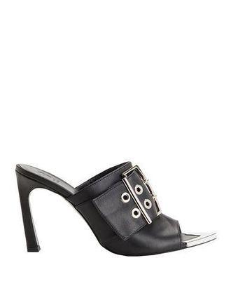8 by YOOX LEATHER HIGH SANDAL BUCKLE DETAIL