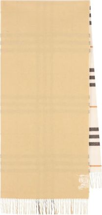 Burberry Sciarpa a quadri con frange - Toni neutri