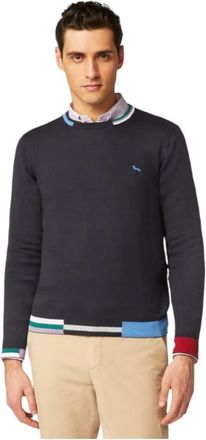 Harmont & Blaine Trui met ronde hals - Heren - Ronde hals truien - Grijs - 3XL - Katoen - Truien & Vesten