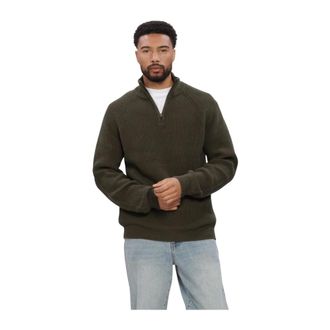 Anerkjendt Truien & Vesten, Heren, Groen, L, Heren Truien Vesten Aksune Patent Half Zip Knit