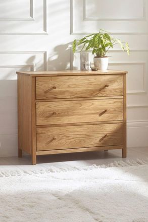 Julian Bowen Coxmoor 3 Drawer Chest in Light Oak