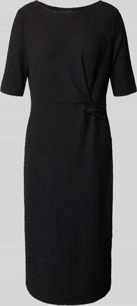 s.Oliver Black Label Slim Fit Etuikleid mit Knotendetail in Black, Größe 38