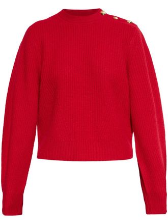 Isabel Marant Nolly jumper - women - Merino - 40 - Red