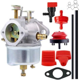 OEM Carburador Ajustable Compatible Con Generadores Sopladores De Nieve Oregon Tecumseh 632110, 632111, 632334, 632370, 632536, 640105, 632334a Y 632370a
