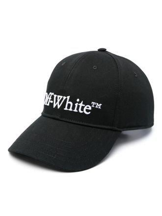 Off-white Bookish Dril baseball cap - men - Cotton - M - Black