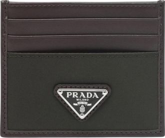 Prada Wallets & Cardholders, male, Green, Size: ONE SIZE Prada Wallets