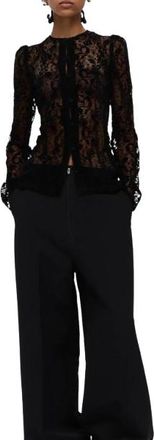Harris Tapper Black Lace Helena Top Size S