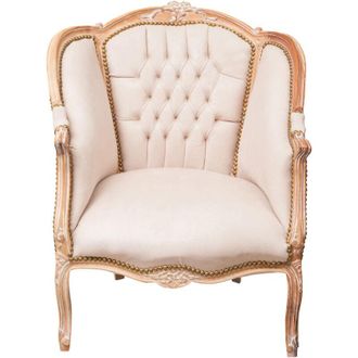 Biscottini International Sedia in legno da cucina da pranzo 78x93x81 cm Poltrona imbottita in legno e tessuto Sedia con braccioli salotto Poltrona camera
