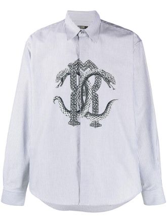 Roberto Cavalli Camicia a righe - Grigio
