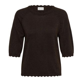 Part Two Jersey de punto con cuello redondo - Knitwear - Mujer - Marr&oacute;n - 2XL