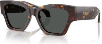 Versace Stijlvolle Sole Sneakers - unisex - Zonnebrillen - Bruin - 53 MM - Accessoires