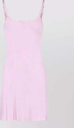 Courr&egrave;ges mini dress adjustable spaghetti straps cutout back