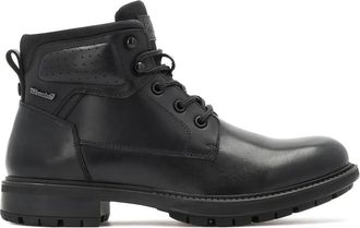 Kazar Leren laarzen met Thinsulate-membraan - Heren - Veterlaarzen - Zwart - 44 EU - Leer - Schoenen