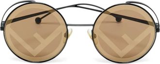 Fendi Occhiali da sole tondi FF 0343/S - Nero