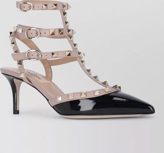 Valentino Garavani high heel pumps patent pointed toe straps