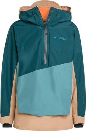 adidas Terrex Xploric 2 Layer Lined Climaproof Anorak Preloved Teal Aurora Ivy JN3093