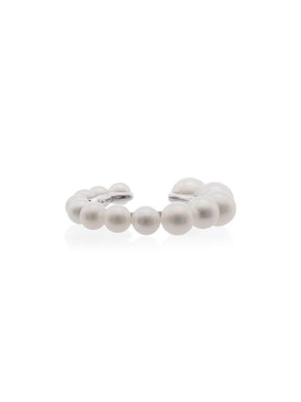 Yvonne Léon 18kt white gold and pearl ear cuff - Silver