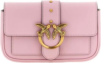 Pinko Borsa a tracolla Pocket Love One con borchie - Rosa