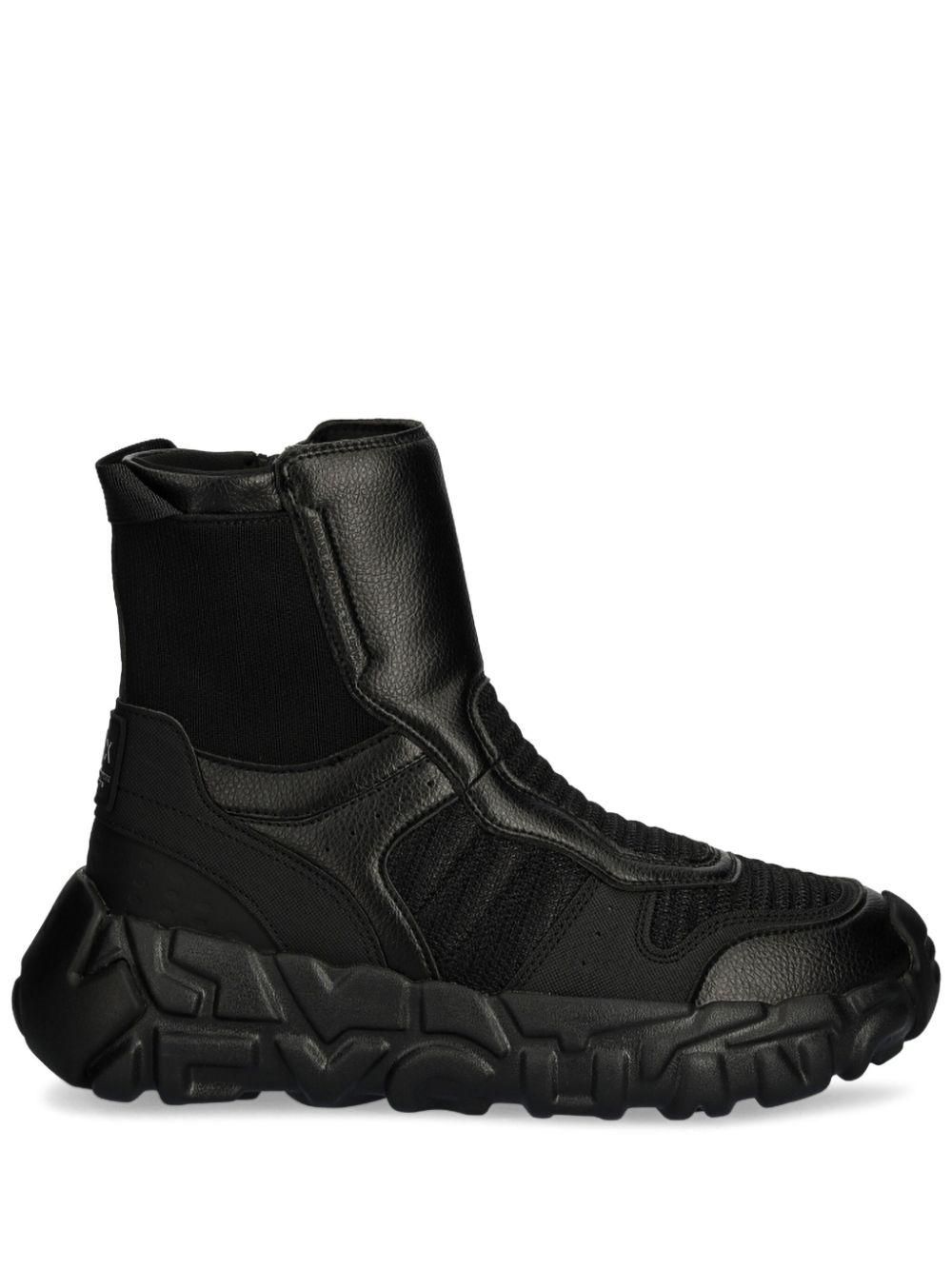 靴 armani jeans archive zip gimmick boots Armani Jeans Men's Gray High Tops Sneaker US 9.5 | Eur 43