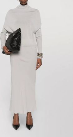 Rick Owens high waist ankle length skirt pleated