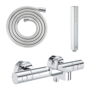 GROHE Mezclador De Ba&ntilde;o-ducha Precision Get Con Ducha De Mano Vitalio Joy Cube De 1 Chorro Y Flexible De 200 Cm