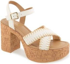 Kensie Sanya Sandal in Off White at Nordstrom Rack, Size 7.5