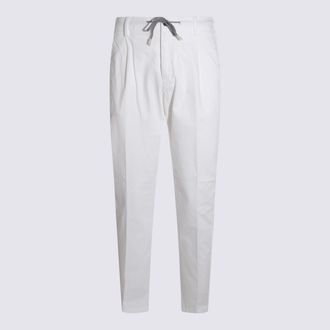 Eleventy White Cotton Pants